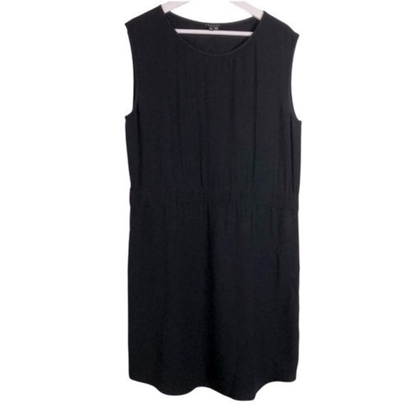Theory Black Stretch Waistband Sleeveless Dress - Picture 1 of 12